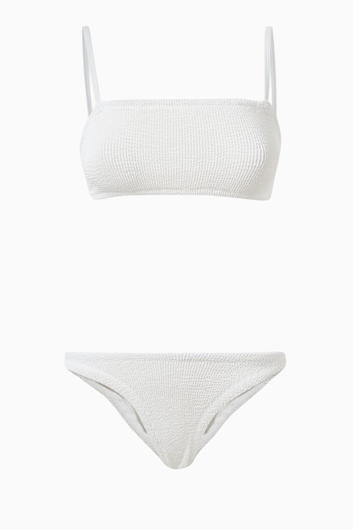 

Gigi Bikini Set in Stretch Nylon, White