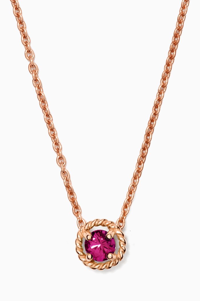 

Salasil Ruby Necklace in 18kt Rose Gold