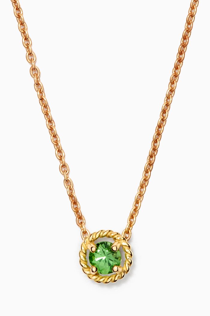 

Salasil Tsavorite Necklace in 18kt Yellow Gold