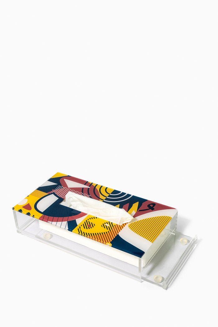 

Abstract Tissue Box, Multicolour