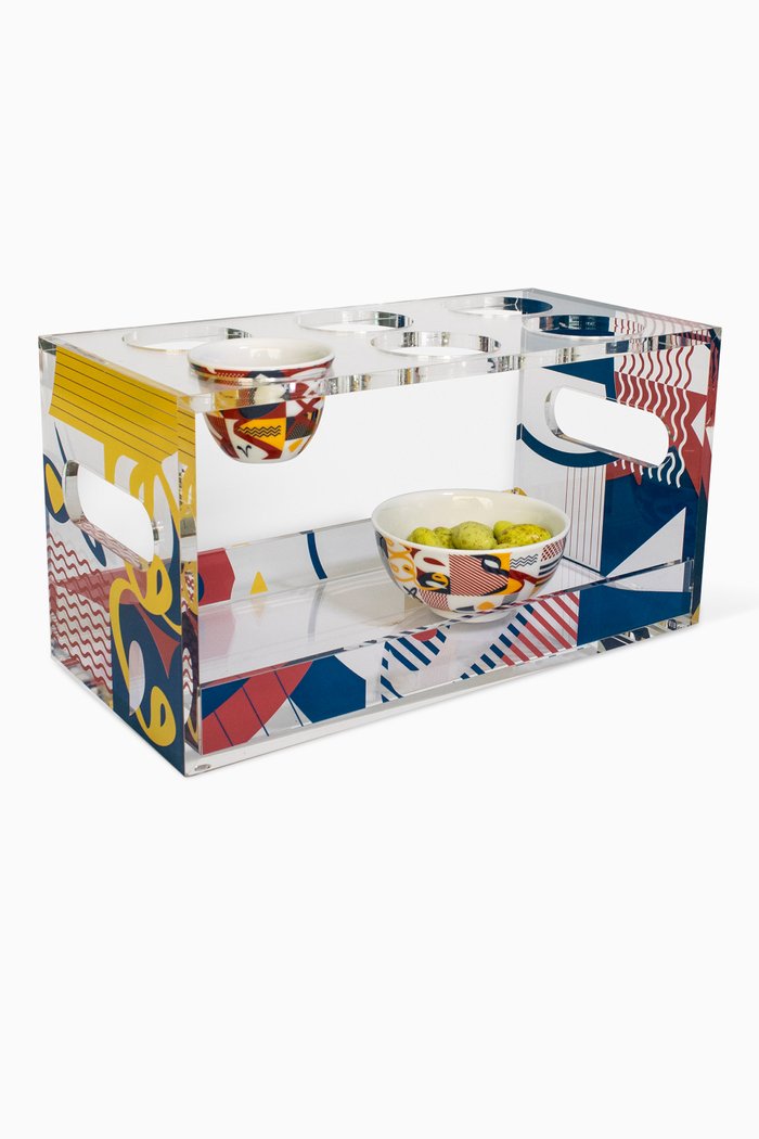 

Abstract Arabic Coffee Cup Holder, Multicolour