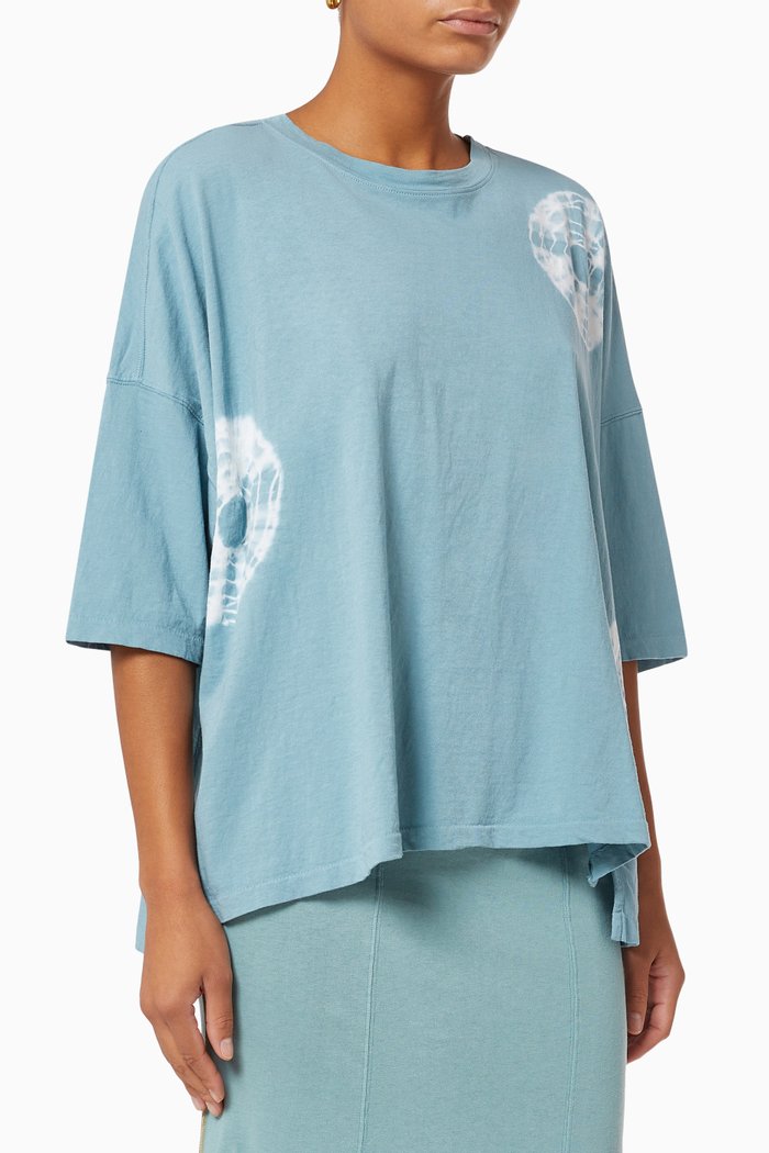 

Karamatsu Slouch T-shirt in Organic Jersey, Blue