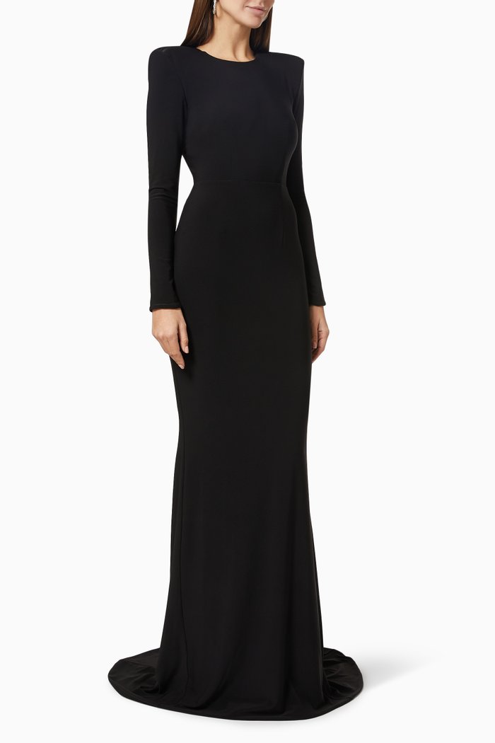

Forte Gown in Jersey, Black