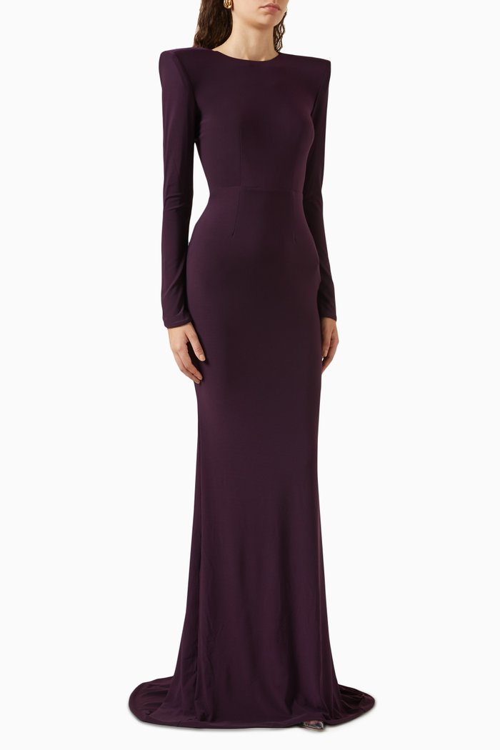 

Forte Gown in Jersey, Purple