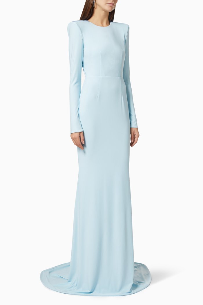 

Forte Gown in Jersey, Blue