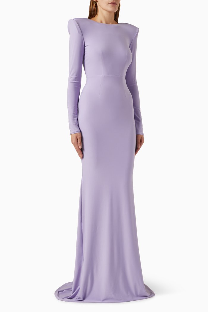 

Forte Gown in Jersey, Purple