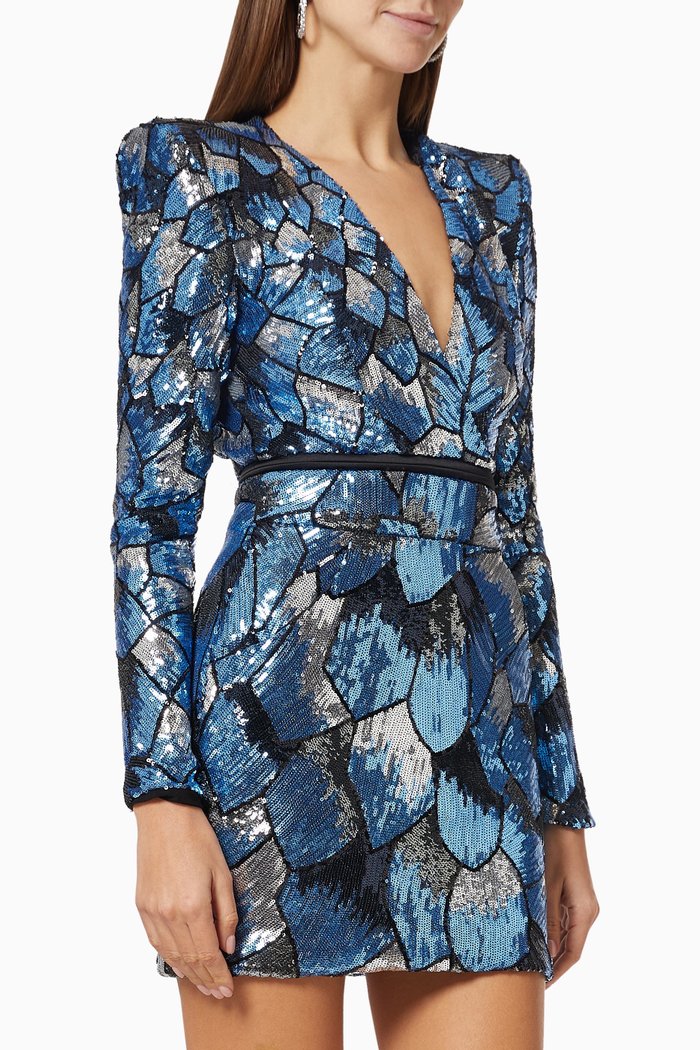 

Mallwof Sequin Dress, Blue