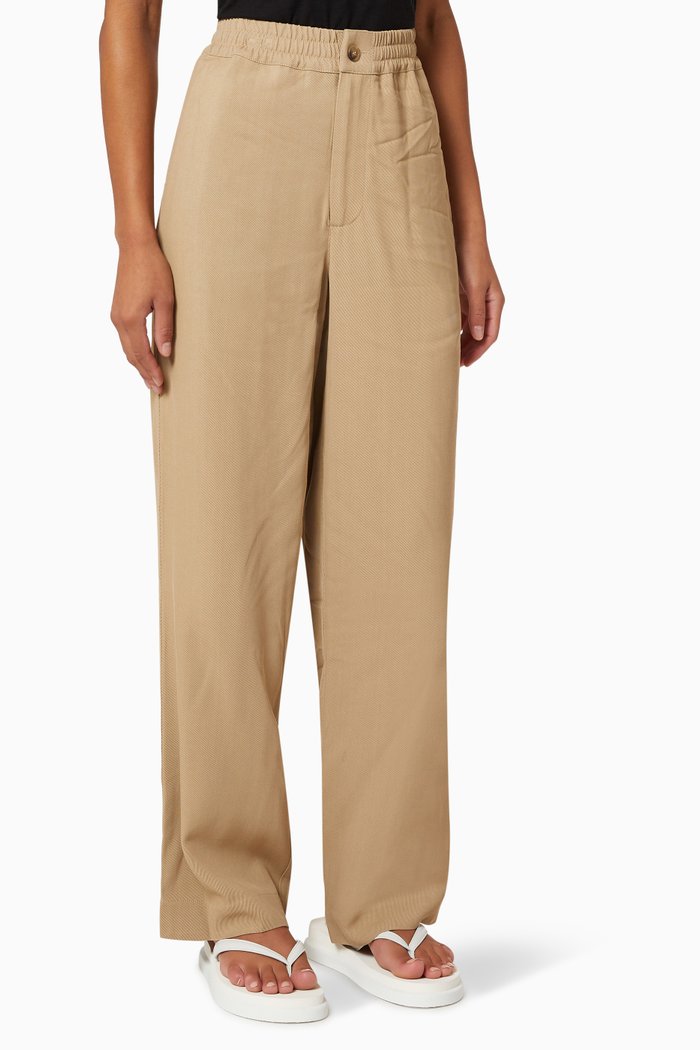 

Pull On Pants in Twill, Brown
