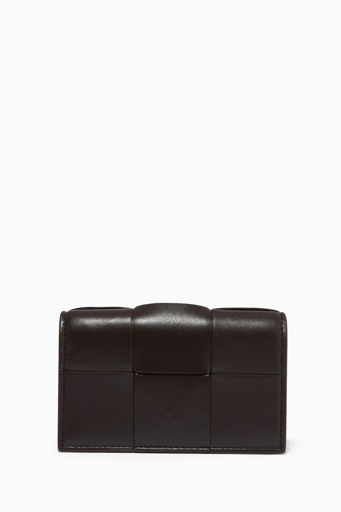 

Card Case in Intrecciato Nappa, Brown