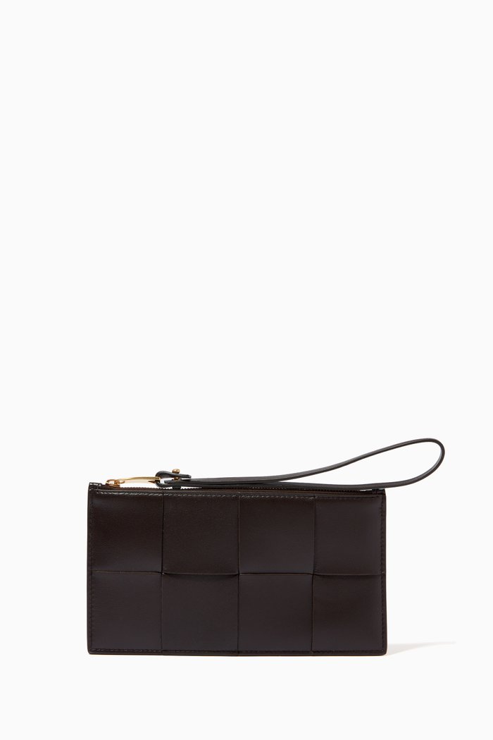 

Pouch Case in Intrecciato Nappa, Brown