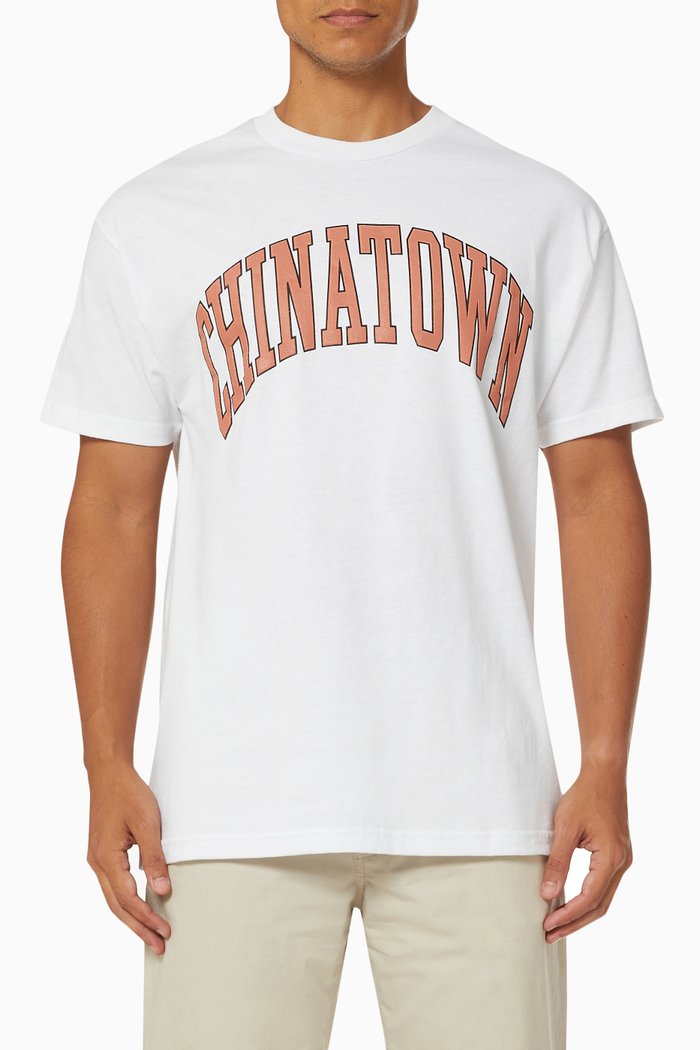 

Puff Arc T-shirt in Cotton Jersey, White