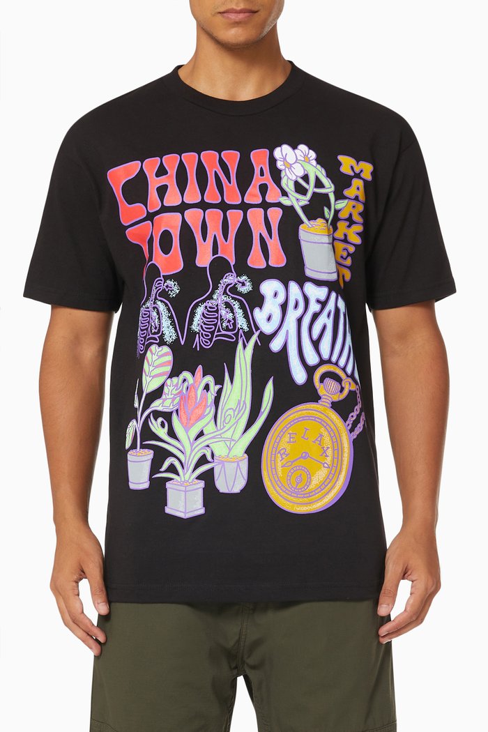 

Time Lord T-shirt in Cotton Jersey, Black