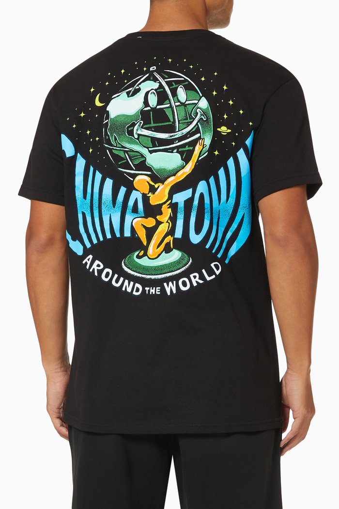 

Smiley Atlas T-shirt in Cotton Jersey, Black