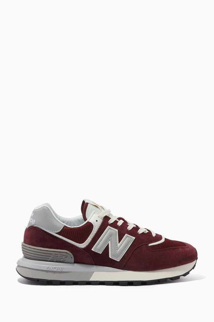 

574 Sneakers in Nylon & Mesh, Red
