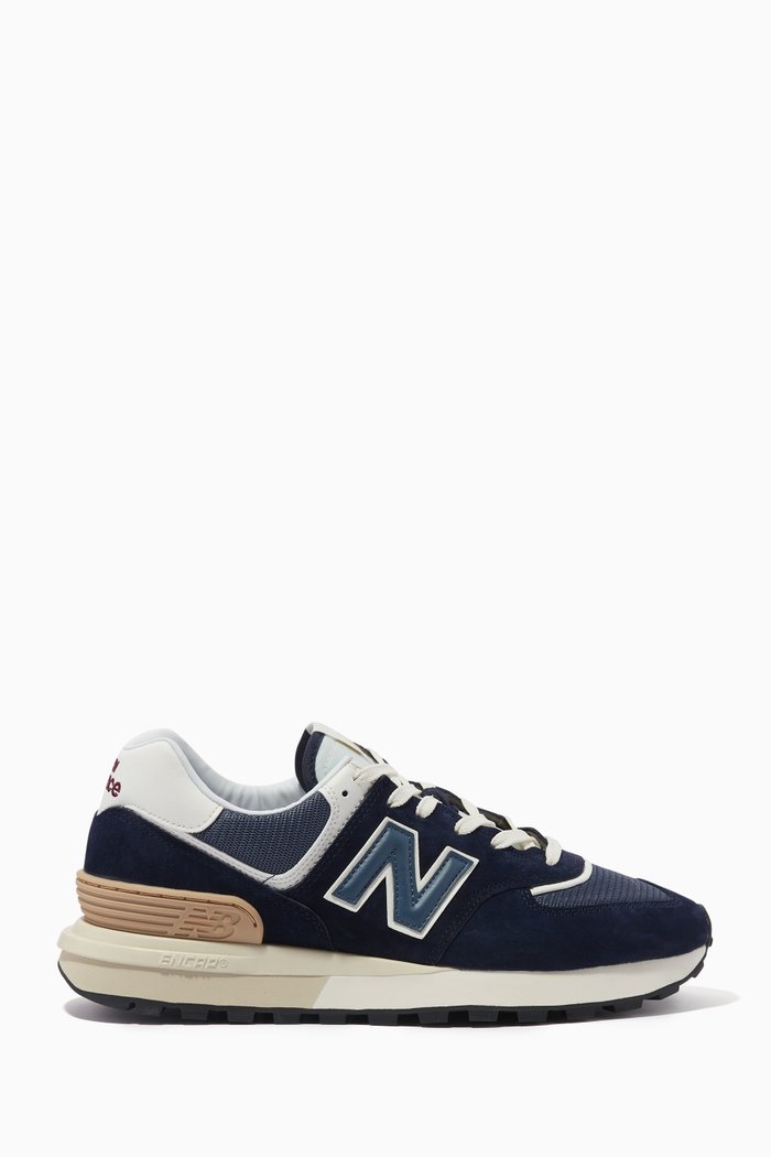 

574 Sneakers in Suede & Mesh, Blue
