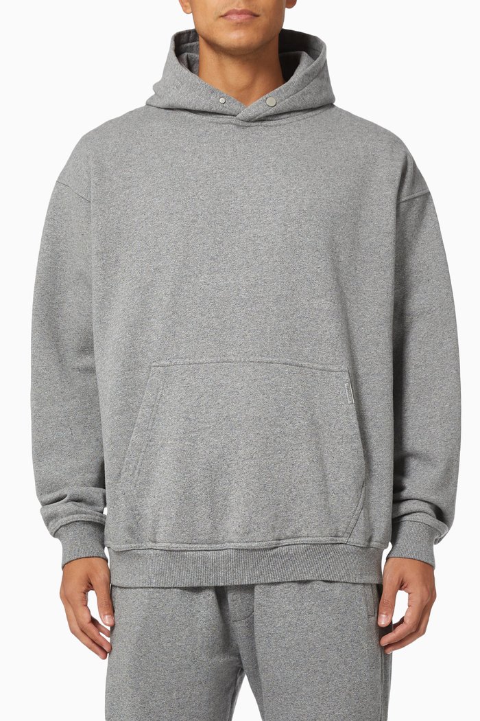 

Blank Hoodie in Cotton, Grey