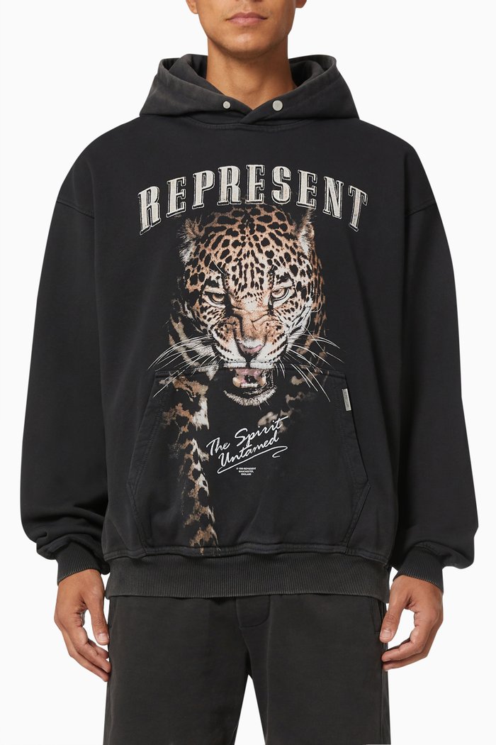 

The Spirit Untamed Hoodie in Cotton Jersey, Black
