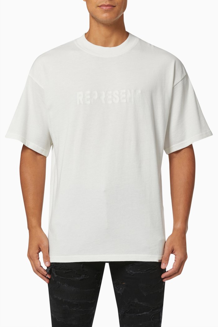 

Embroidered Logo T-shirt in Cotton, White