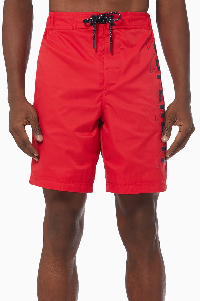 Classic Boardshorts in Technical Fabric, Red