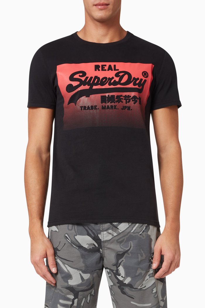 

Halftone T-shirt in Cotton Jersey, Black