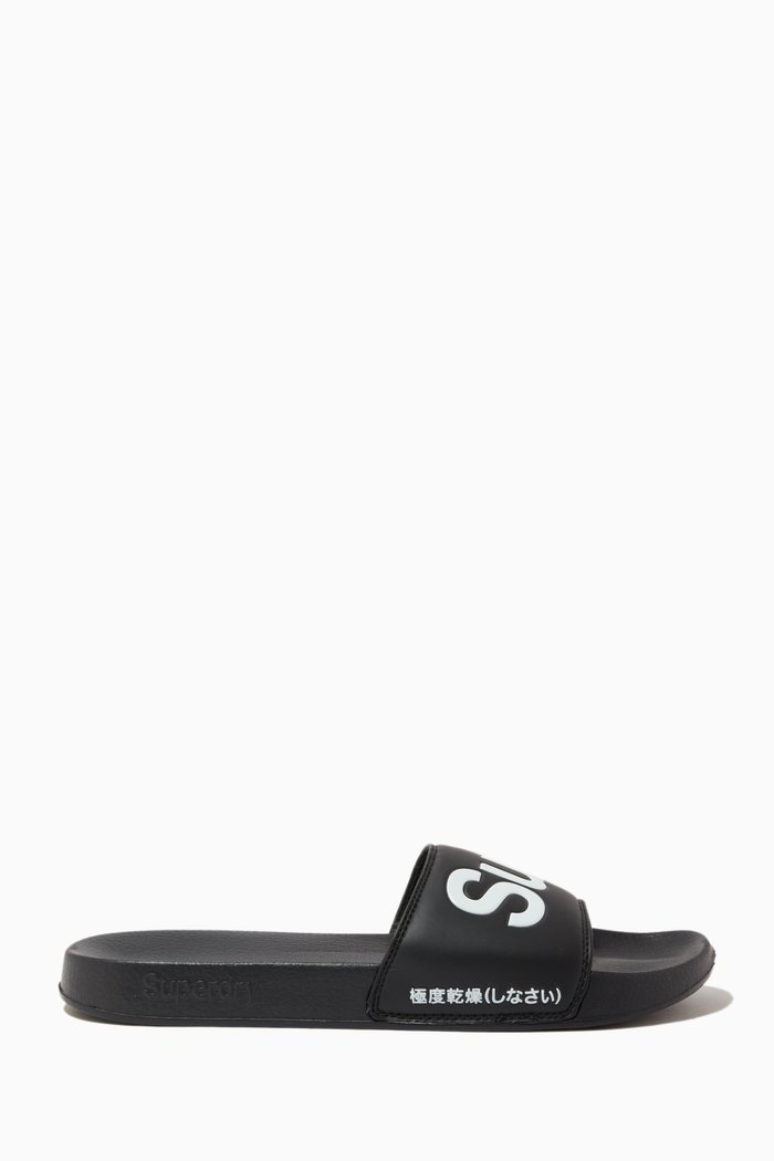 

Logo Pool Slides in EVA, Black