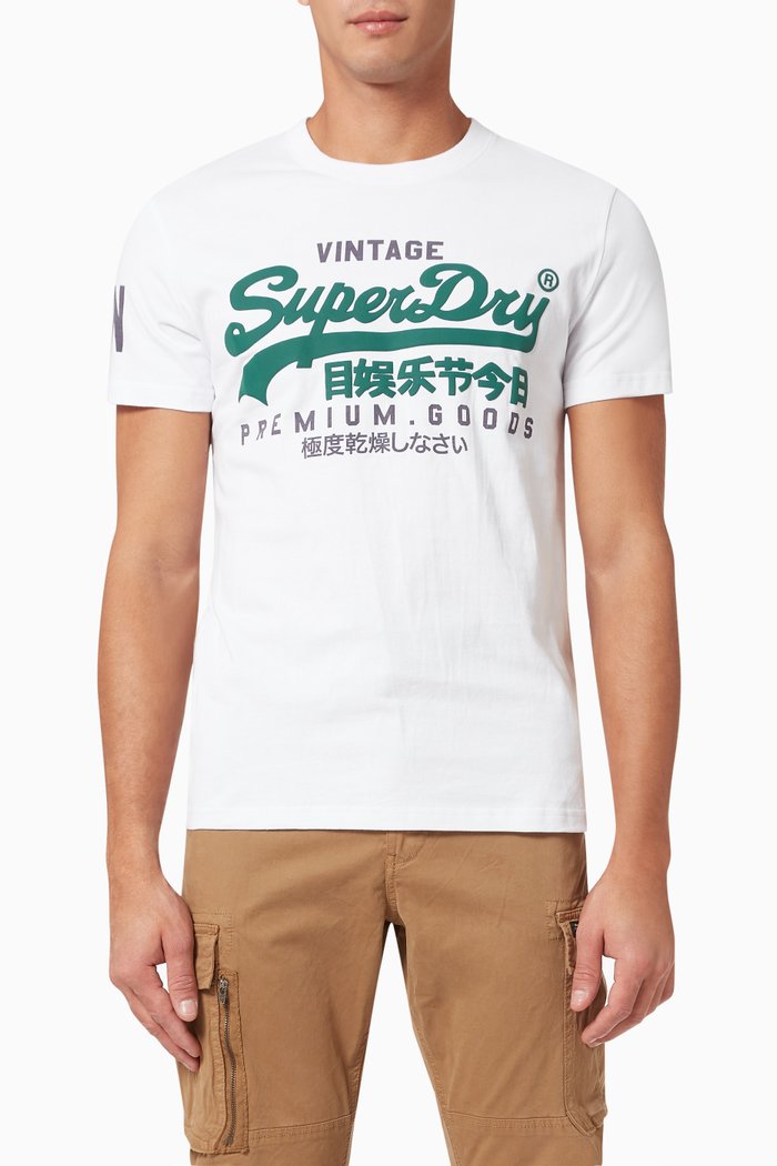 

Vintage Logo T-shirt in Cotton Jersey, White