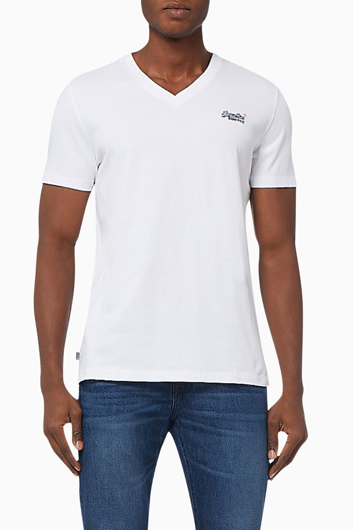 Orange Label T-shirt in Cotton Jersey, White