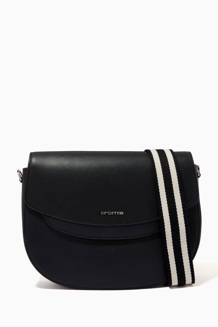 

Small Crossbody Bag in Calfskin, Black