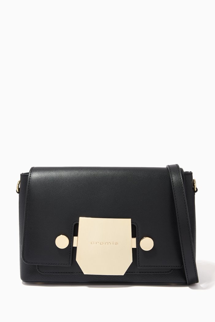 

Small Crossbody Bag in Calfskin, Black