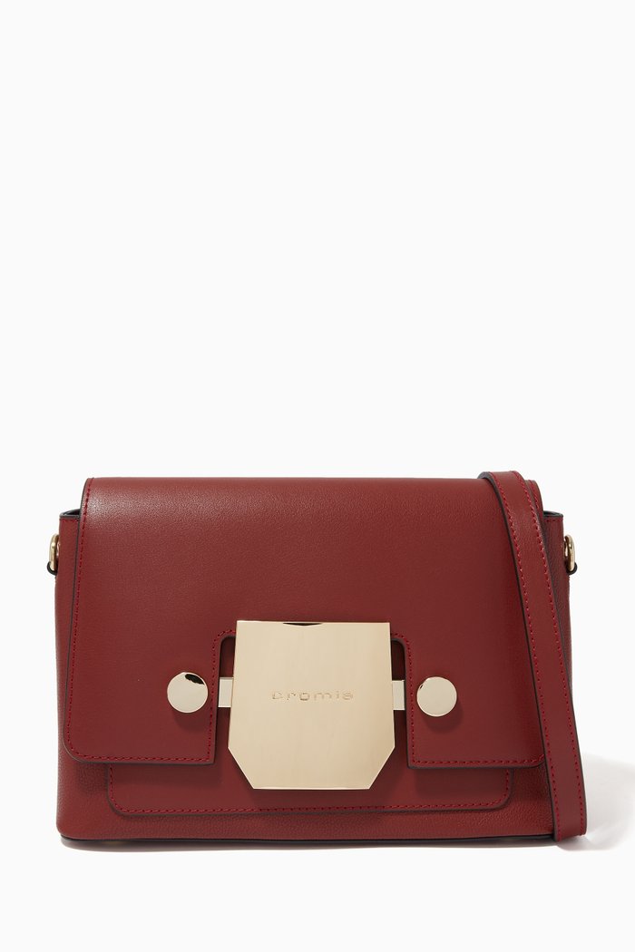 

Small Crossbody Bag in Calfskin, Brown