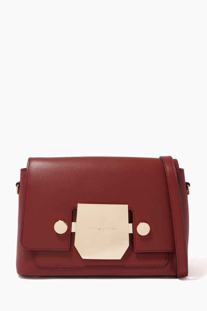 

Small Crossbody Bag in Calfskin, Brown