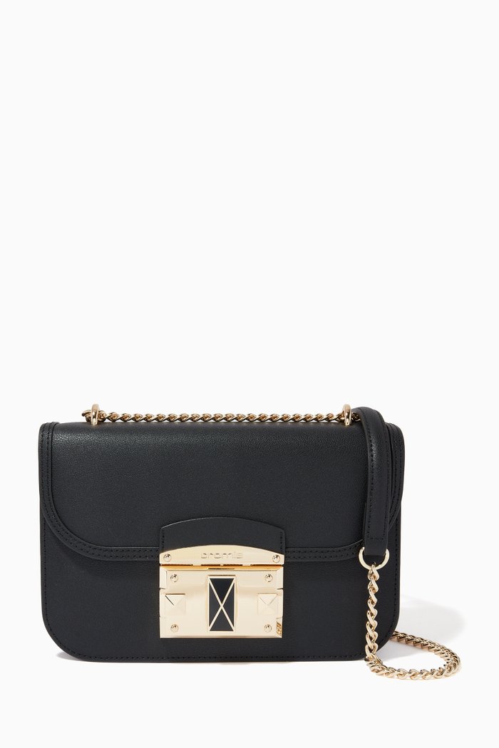 

Small Crossbody Bag in Calfskin, Black