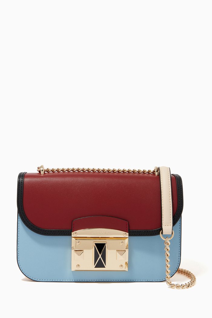 

Small Crossbody Bag in Calfskin, Blue