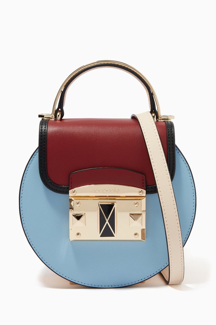 

Small Satchel in Calfskin, Blue