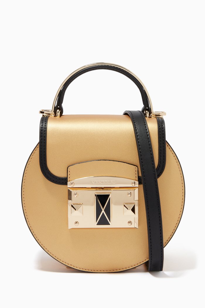 

Small Satchel in Calfskin, Gold