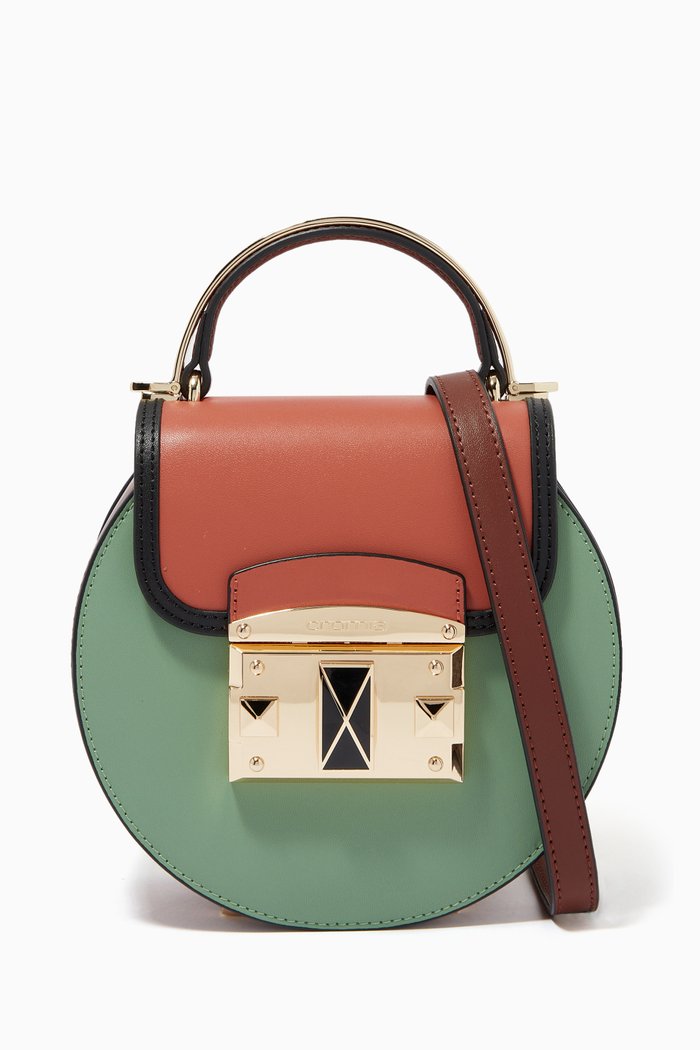

Small Satchel in Calfskin, Green