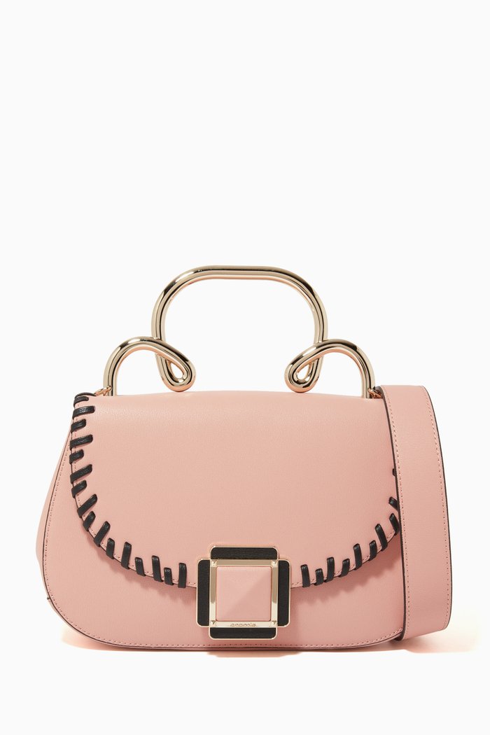 

Small Top Handle bag in Calfskin, Pink