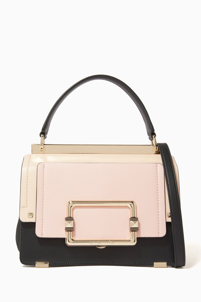 

Small Top Handle Bag in Deer-print Calfskin, Multicolour