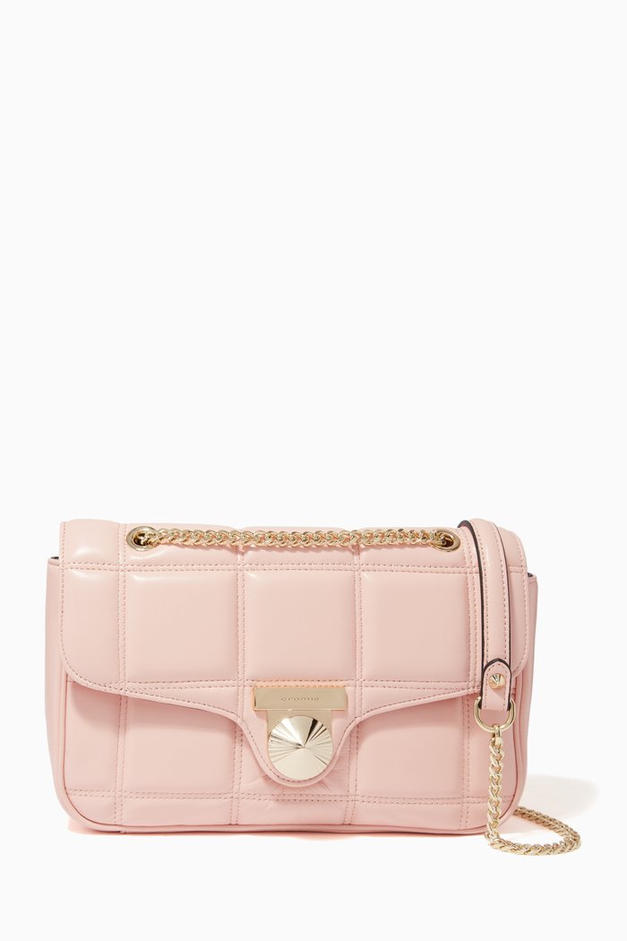 

Small Crossbody Bag in Calfskin, Pink