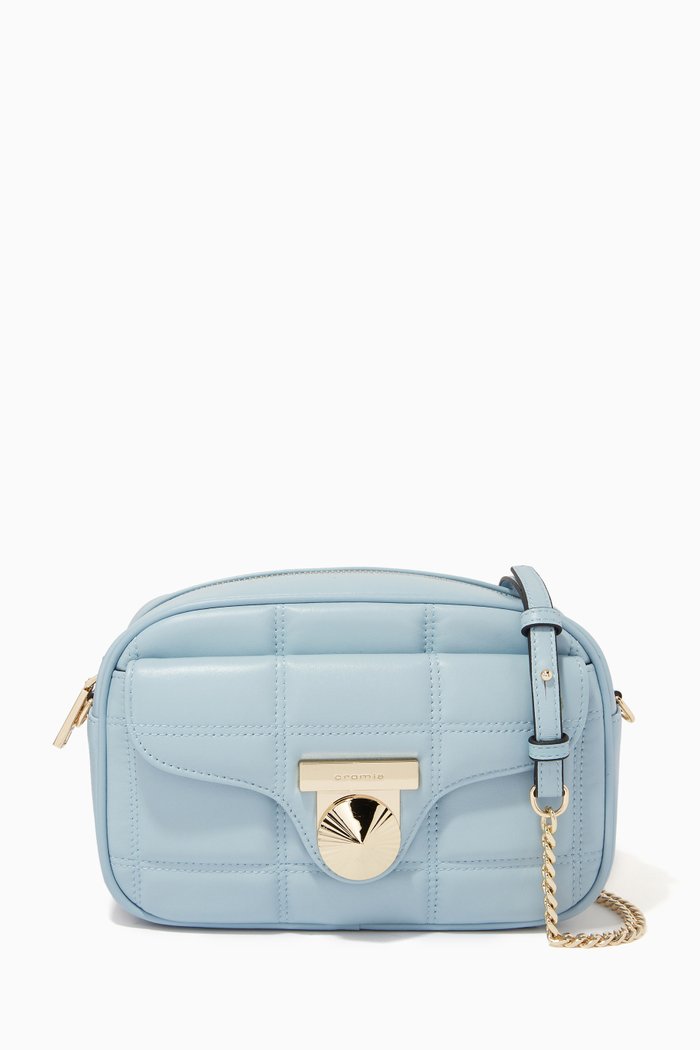 

Small Crossbody Bag in Calfskin, Blue