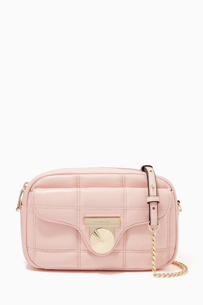 

Small Crossbody Bag in Calfskin, Pink