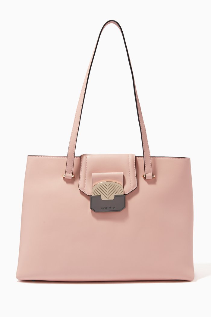 

Large Shopper in Calfskin, Pink