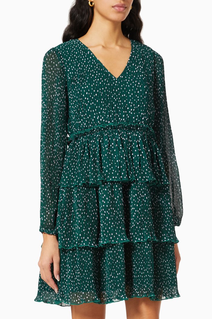 

Yasibena Mini Dress in Crepe, Blue