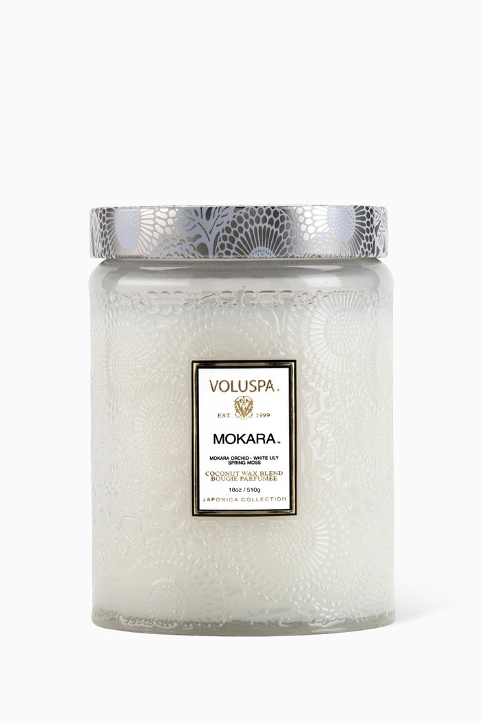 

Mokara Large Jar Candle, 510g, Colourless