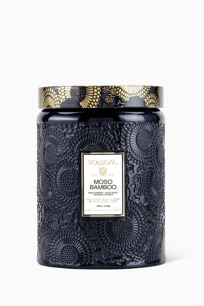 

Moso Bamboo Large Jar Candle, 510g, Colourless