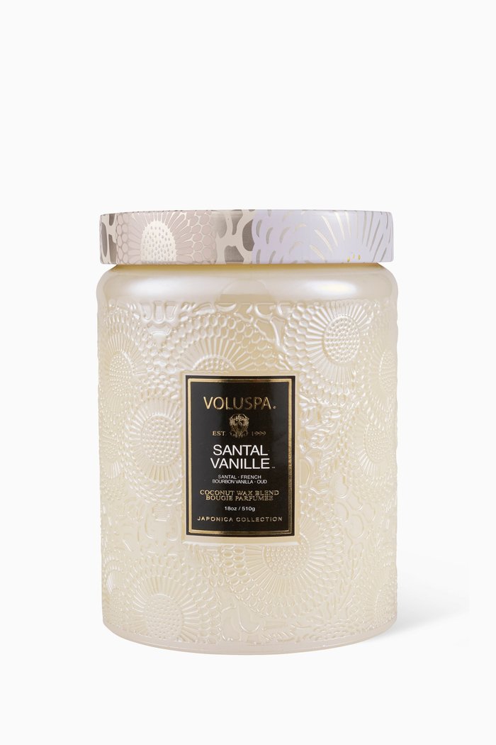 

Santal Vanille Large Jar Candle, 510g, Colourless