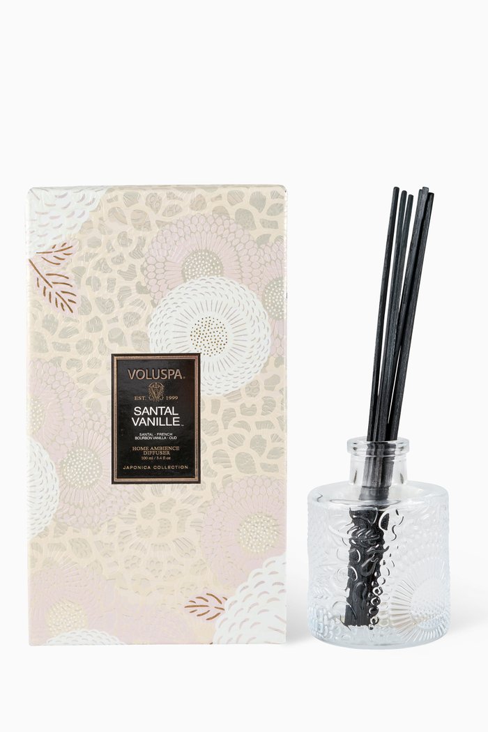 Santal Vanille Reed Diffuser, 100ml, Colourless