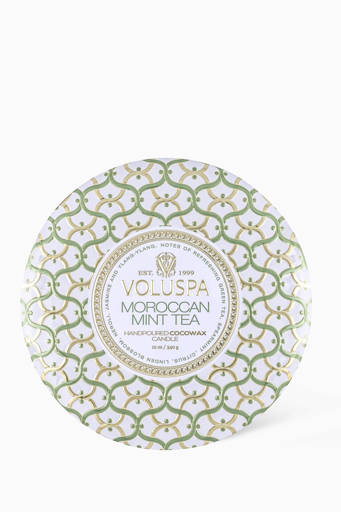 

Moroccan Mint 3-Wick Tin Candle, 340g, Multicolour