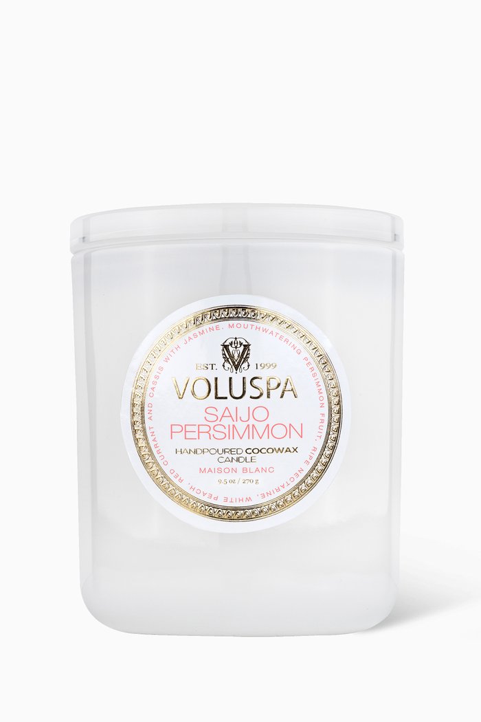 

Saijo Persimmon Classic Candle, 270g, Colourless