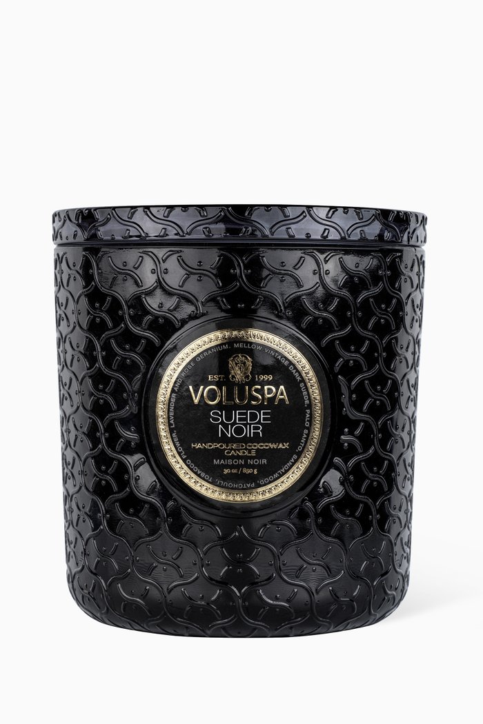 

Suede Noir Luxe Candle, 850g, Colourless